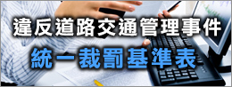 違反道路交通管理事件統一裁罰基準表